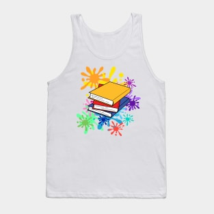 Book on color splash Tank Top